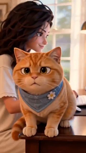 Проучила кота