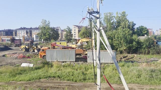 Строительство дублера Горьковского шоссе.