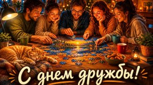 Лучшие моменты- с лучшими людьми. С днём дружбы! Роскошная музыкальная открытка.