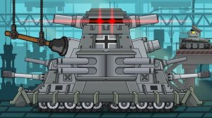 VK-44 Сitadel + Plunger. Cartoons about tanks