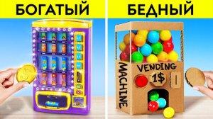 Богатый vs бедный ученик! 🎒 Необычные поделки против дорогих гаджетов
