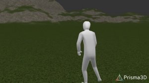 моя первая 3D анимация долгая походка