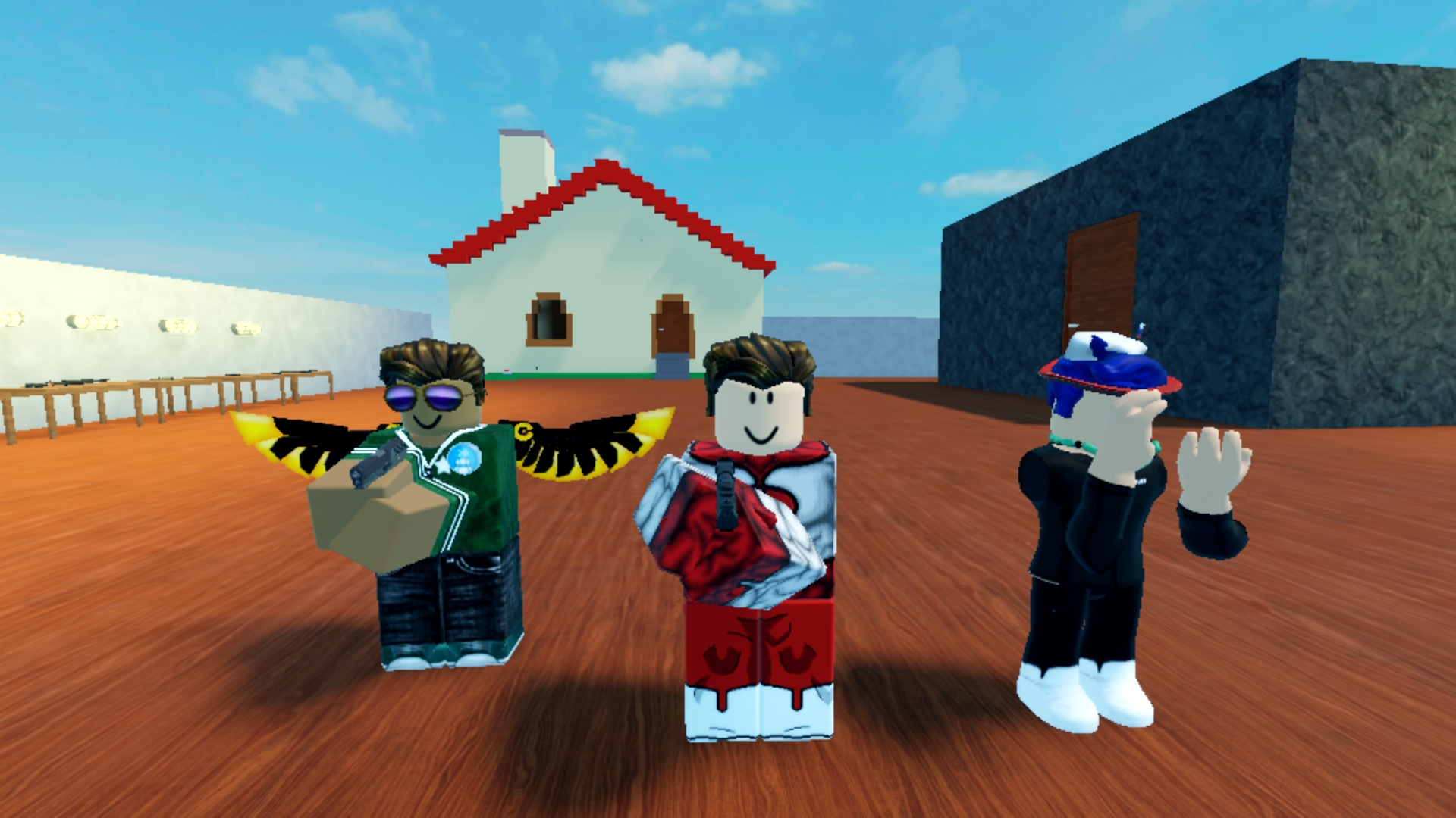 Играю в кровавую игровую площадку с Vegs_192 и с соляриком корявиком!/Bloody Playground Roblox