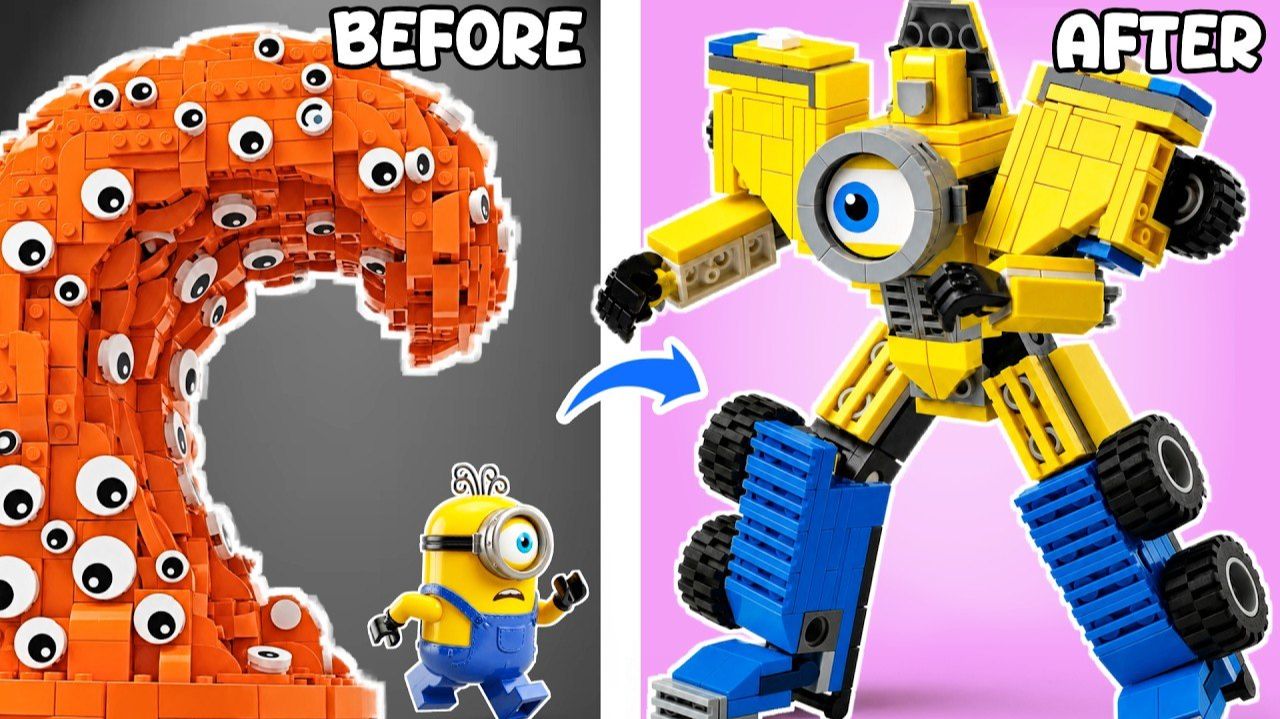 ЛЕГО МИНЬОНЫ: Я УЛУЧШИЛ ПЕРСОНАЖЕЙ И ПРЕВРАТИЛ ИХ В РОБОТОВ! | OMG BRICKS