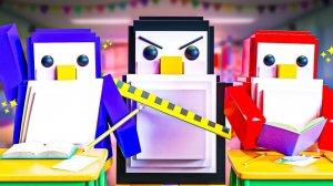 ПИНГВИН НОКАУТ В ШКОЛЕ?! Roblox анимация