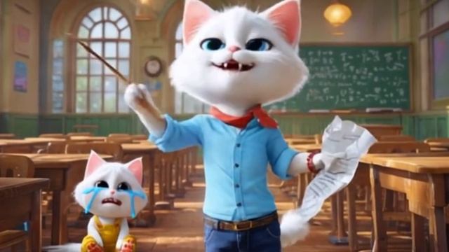 УЧИТЕЛЬ ОБВИНЕН В ЖЕСТКОМ ОБРАЩЕНИИ КОТЕНКУ В ШКОЛЕ 😿 #ai #catvideos #cats #cutecat #