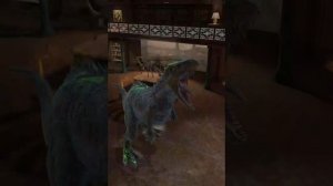 Бой с схватками, « Я играю в Jurassic world Alive «