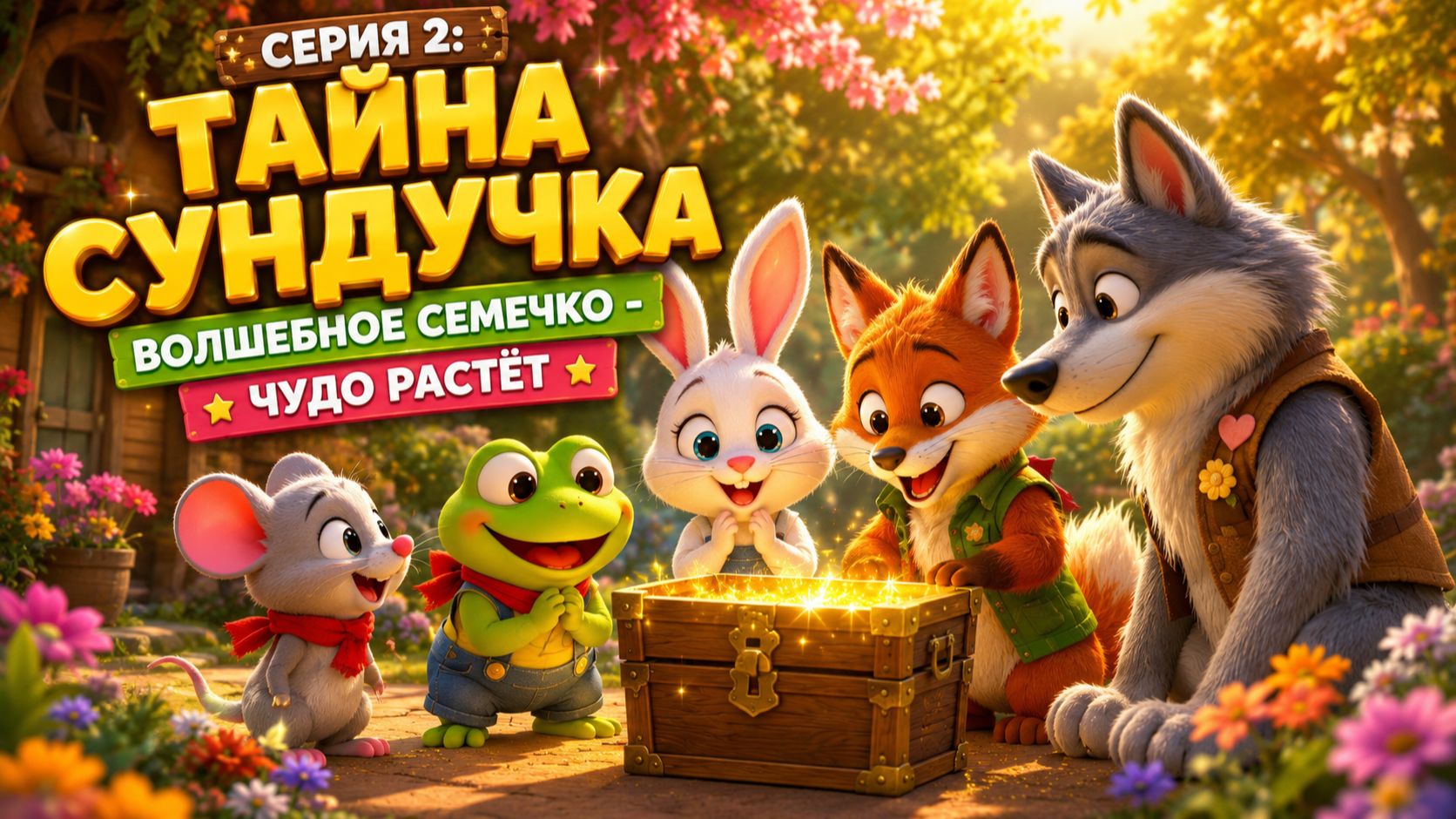 Теремок часть N 2 |  Лесные друзья и клад | Детские песни