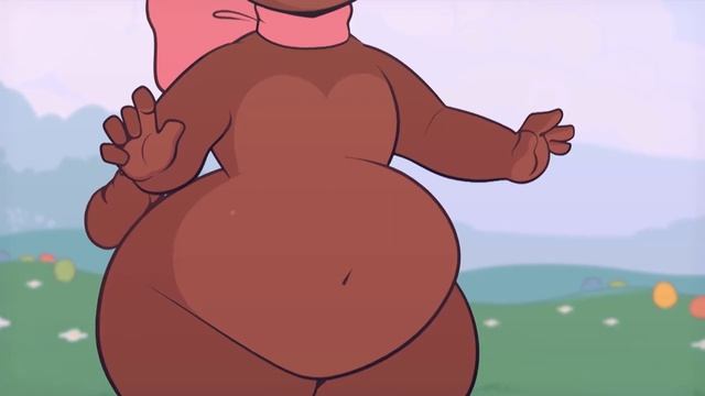 Rabbit Turns Into A Chocolate Egg