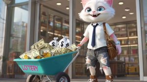 БЕДНЫЙ КОТЕНОК, ИЗНИМАЕМЫЙ В ШКОЛЕ 😿💔 СТАНОВИТСЯ СУПЕРБОГАТЫМ!🤑🔥 #ai #cat #cartoon #c