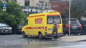 ДТП с машиной СК в центре Москвы