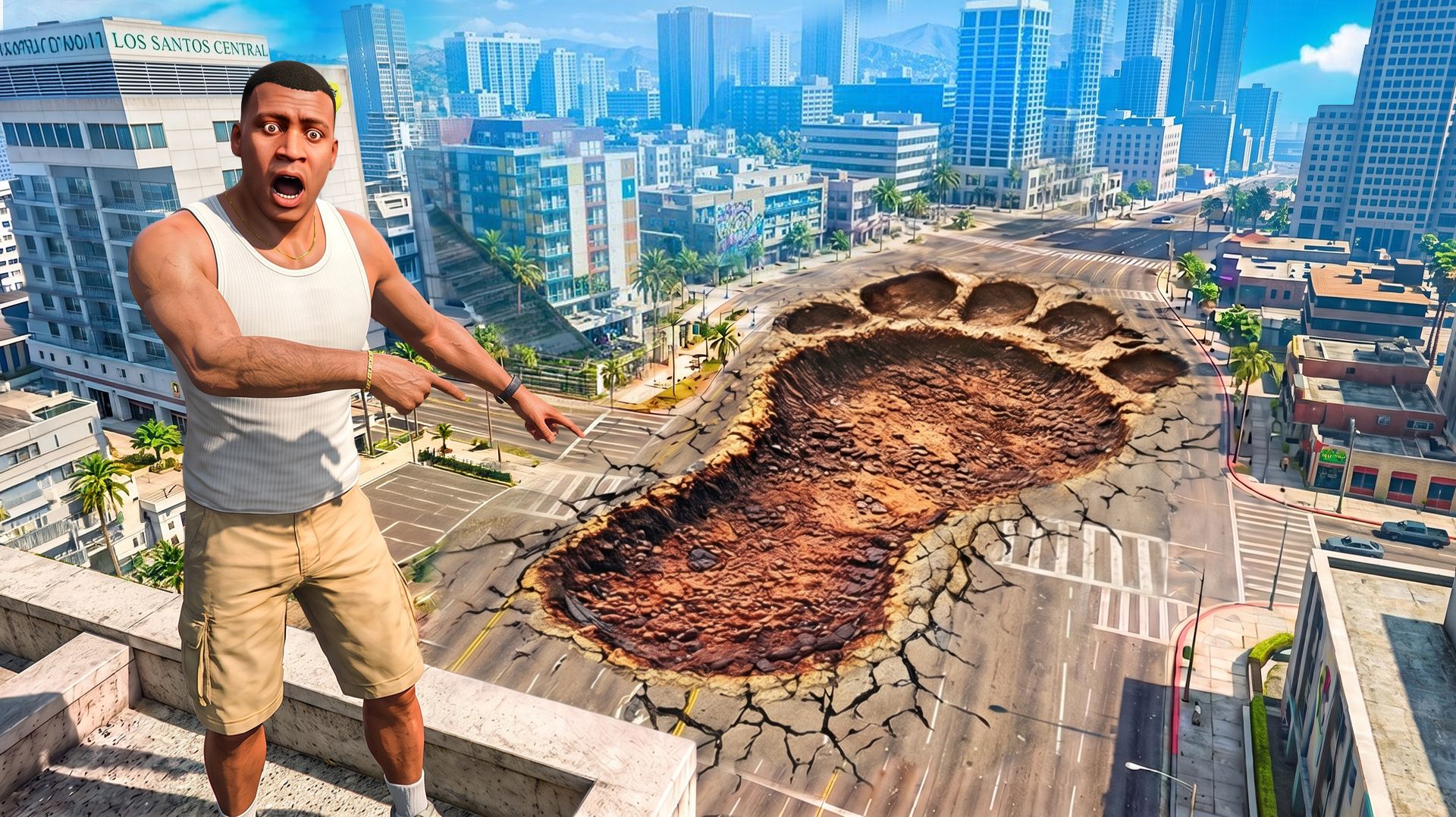 НАШЁЛ СЕКРЕТНЫЙ СЛЕД МОНСТРА В GTA 5!