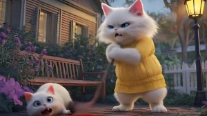 КОТЕНОК НЕСПРАВЕДЛИВО НАГРУЖЕН МАТЬ-КОШКА 😥 ЗА РАЗБИВАННЫЙ ГОРШОК 🪴#ai #catvideos #ca