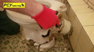 Замена старого унитаза на новый вызов сантехника Москва
