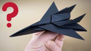 Как сделать бумажный истребитель | Бумажный самолетик Своими руками | F-15