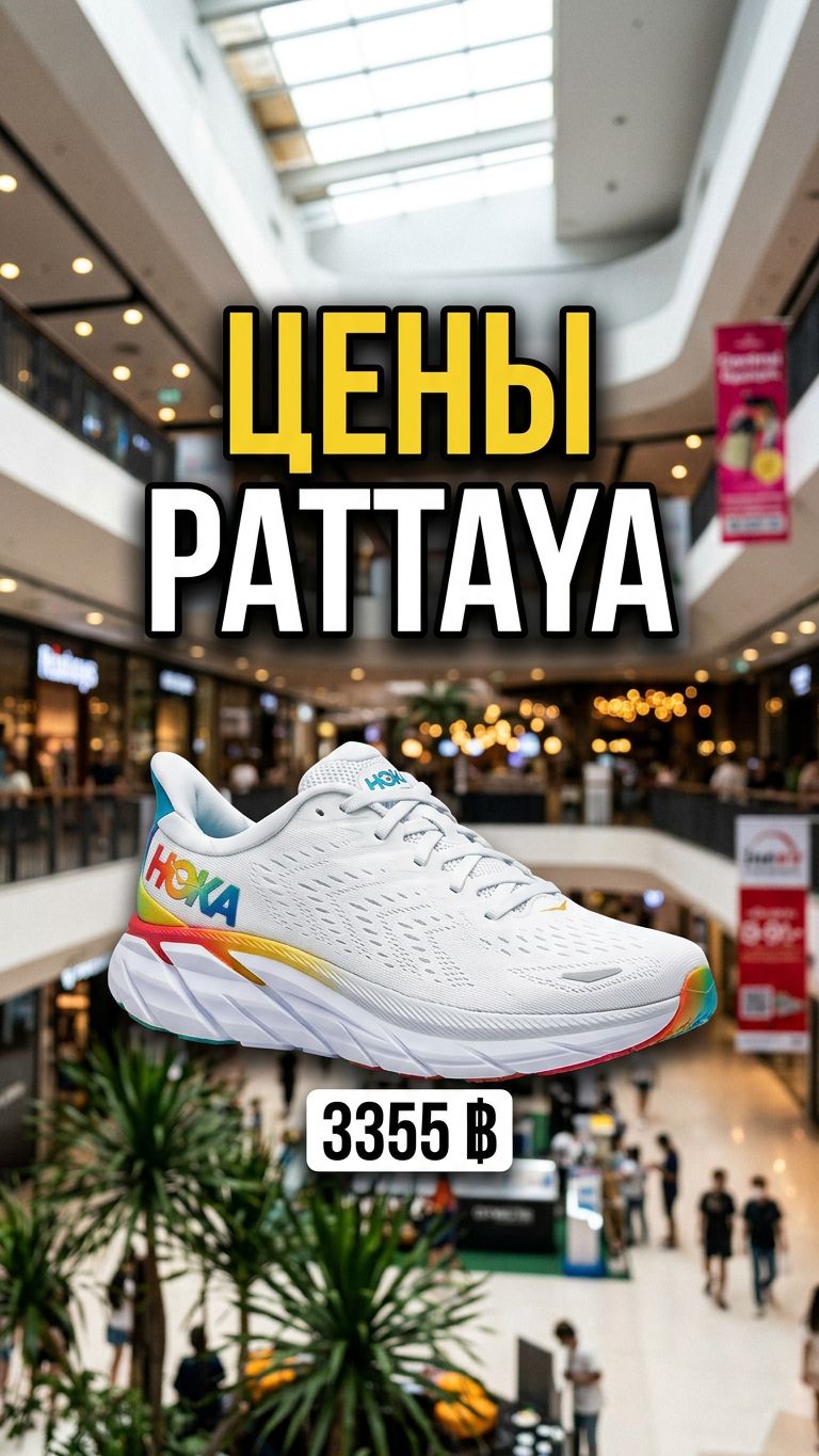 Цены на кроссовки в Central Festival Pattaya #путешествия #таиланд2026 #паттайя2026 #физрукпалыч