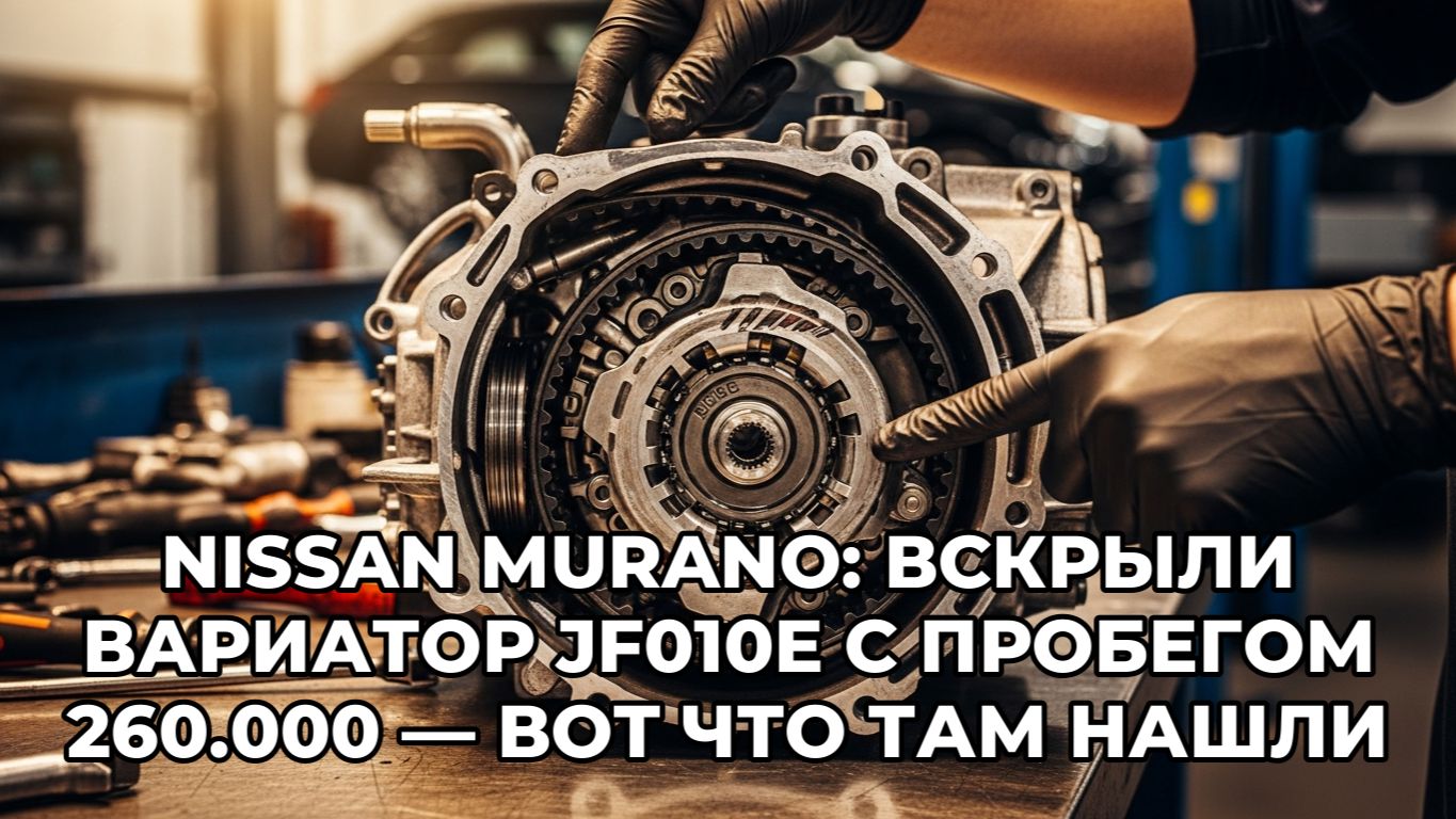 Дефектовка и ремонт вариатора Jatco JF010E на Nissan Murano, пробег 260.000 км