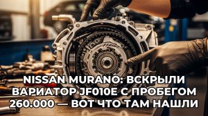 Дефектовка и ремонт вариатора Jatco JF010E на Nissan Murano, пробег 260.000 км
