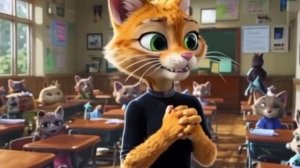 УЧИТЕЛЬ В КЛАССЕ НАСТАВИЛ КОТЕНКА 😿 #cat #ai #catlover #catvideos #cutecat #aicat