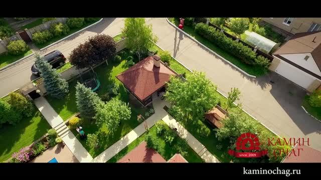 Комплекс барбекю в открытой беседке