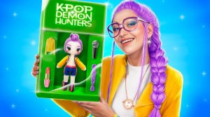 K-Pop охотницы на демонов в реальной жизни. Весёлые челленджи для детей