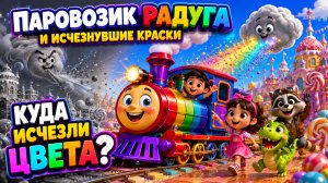 Паровозик Радуга и исчезнувшие краски | Добрый мультфильм для детей