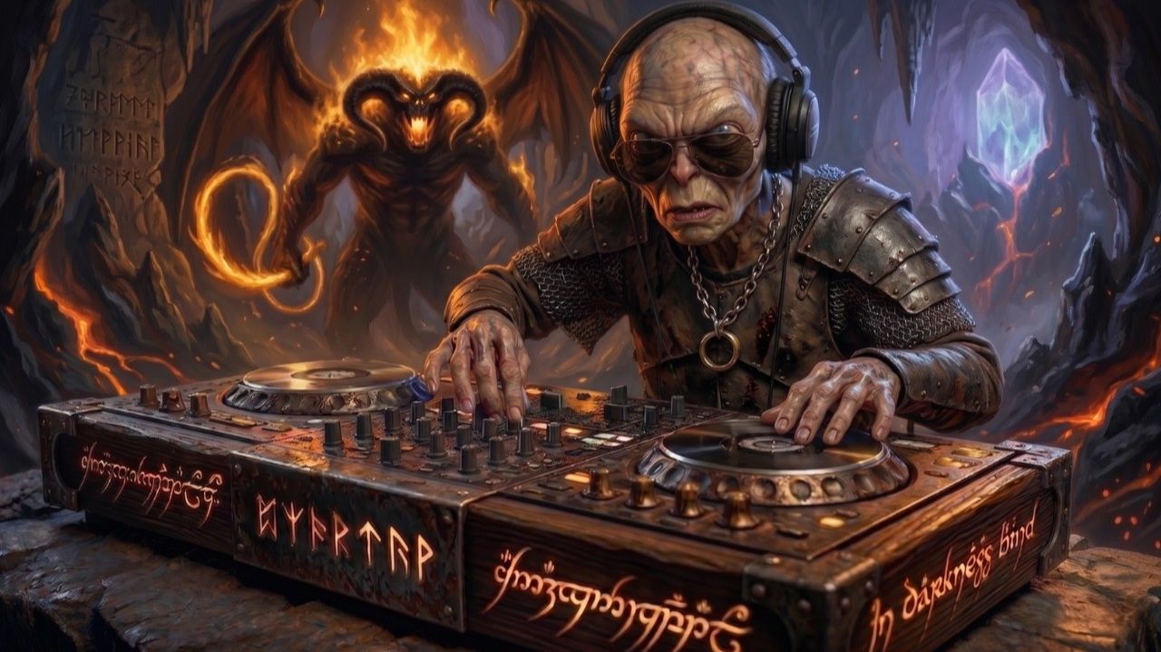 Gollum’s Balrog Obsession 🖤 Dark Fantasy Melodic Techno   Deep House For Focus (No Vocals)