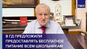В ГД предложили предоставлять бесплатное питание всем школьникам