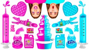 Розовая Еда vs Голубая Еда Челлендж # Смешные Cитуации