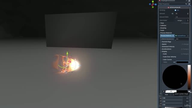49 - Projectile01. Поток частиц