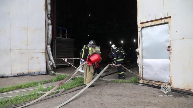 На Благовещенской ТЭЦ прошли пожарно-тактические учения