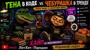 ЧЕБУРАШКА И ГЕНА — НОВАЯ МОДА!