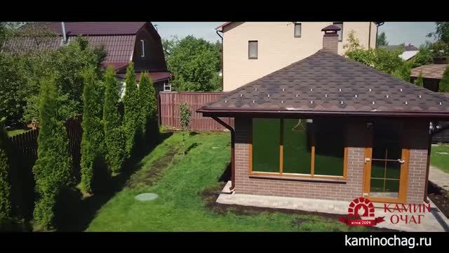Строительство кирпичной беседки с зоной барбекю