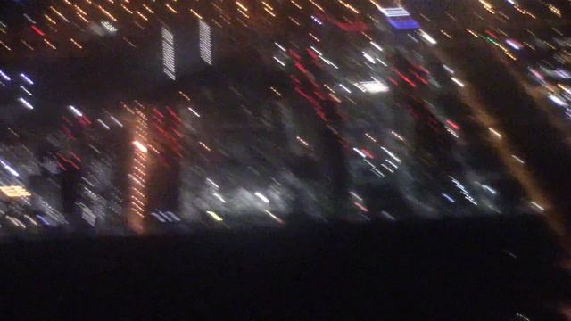 Тюмень ночью с самолета. Красиво.