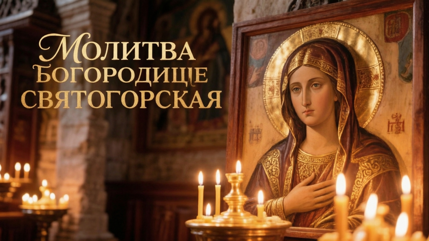 Молитва Богородице пред иконою Святогорская