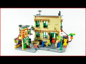 Скоростная сборка набора LEGO Ideas 21324 «Улица Сезам, 123»