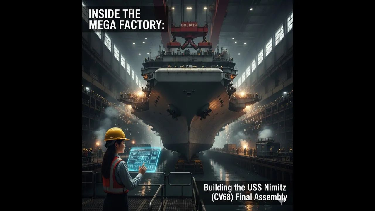 Внутри завода USS Nimitz: создание самого мощного ядерного авианосца в мире
