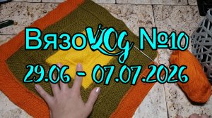 ВязоVLOG №10 / 29.06 - 07.07.2026 / Ну, ооочень короткий влог...