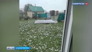 Град размером с кулак выпал в Благоварском районе Башкортостана