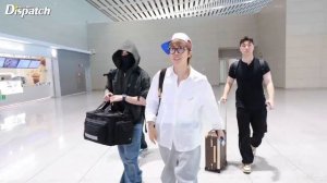 Вылет из Кореи.  Хосок и Чонгук в аэропорту.  Полное видео от Dispatch 30.07.26г.