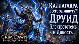 Каллагадра за 70 секунд лицом к лицу?! ДРУИД Электрототемы и Дикость ВОЗНЕСЁННЫЕ Grim Dawn