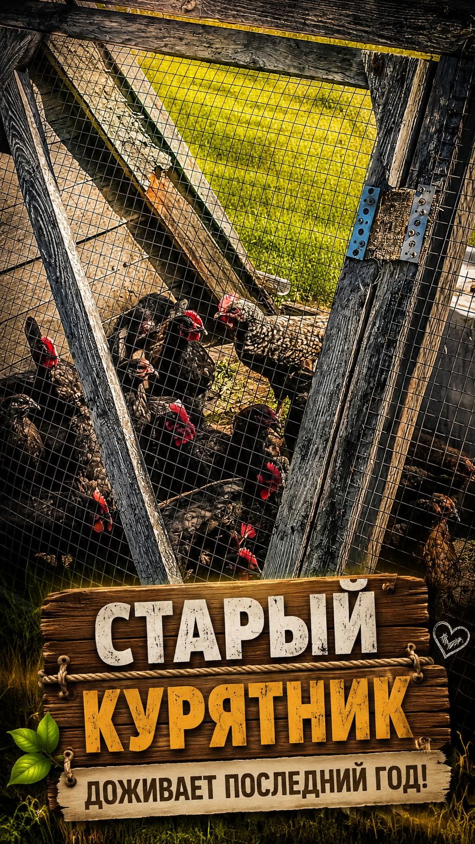 Старый курятник доживает последний год! 🏠