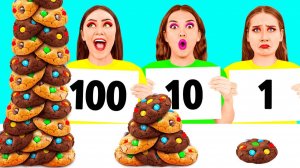 100 Слоев Еды Челлендж # Удивительные Кулинарные Лайфхаки