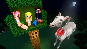 🌳СТРОИМ ДОМ В ДЕРЕВЕ ОТ ДЛИННОЙ ЛОШАДИ В МАЙНКРАФТ! ШЕДИ MINECRAFT