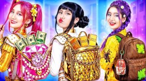 Бедная девушка против богатой девушки против супербогатой девушки в K-Pop школе охотников