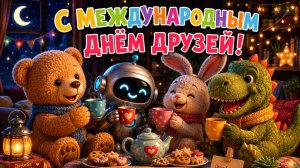 С днём дружбы. Самая лучшая музыкальная открытка.