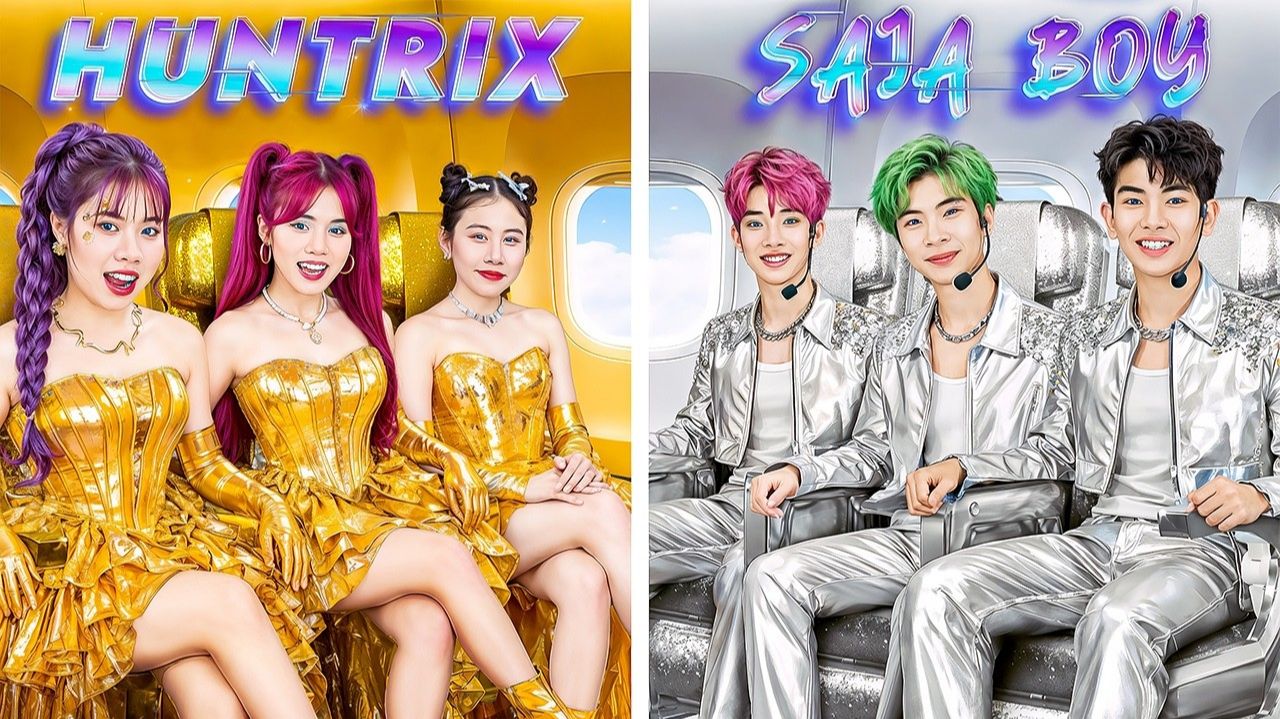 Девушка Golden Huntrix против мальчика Silver Zaja на шоу талантов!Кто победитель## Куколк