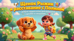 🐶🎒 Щенок Рыжик и расставание с Полиной — добрая аудиосказка для малышей о дружбе и ожидании ✨💖