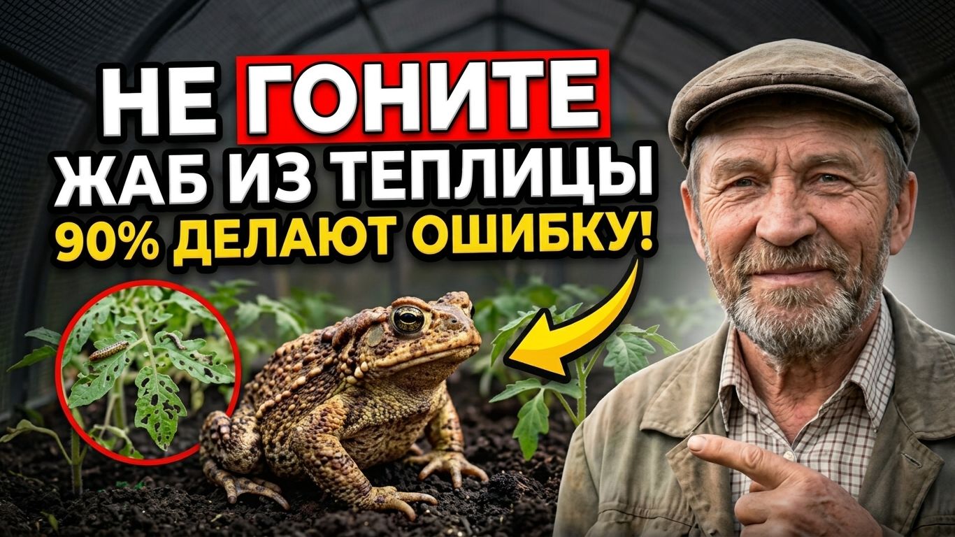 Жабы в теплице — гнать прочь или беречь? 90% совершают ошибку