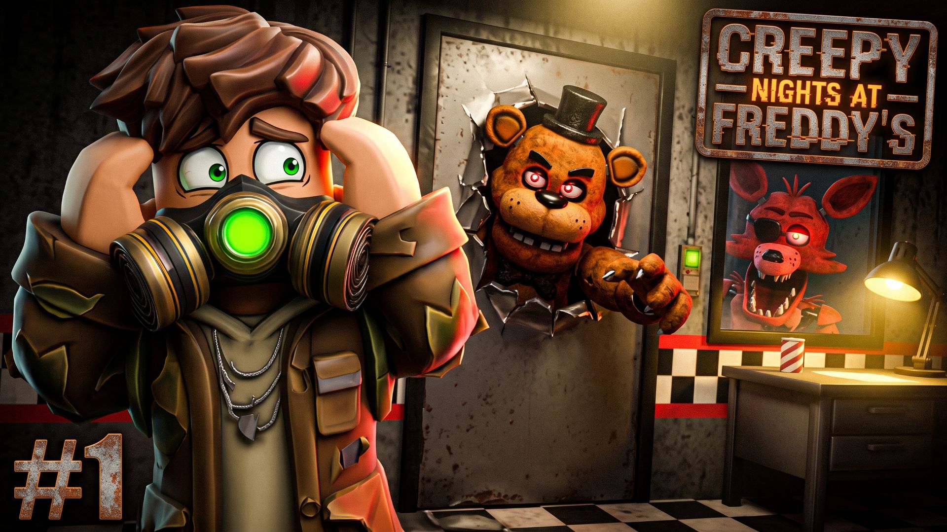 Поиграл в Creepy Nights At Freddy's и прошёл три ночи во Creepy Nights At Freddy's.